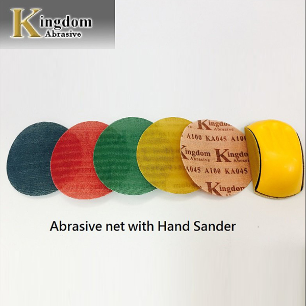 Hand sander pad with 150mm Velcro sanding disc